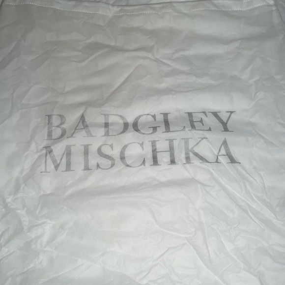 Badgley Mishka Two-Tone Leather Satchel Handbag - Picture 10 of 12